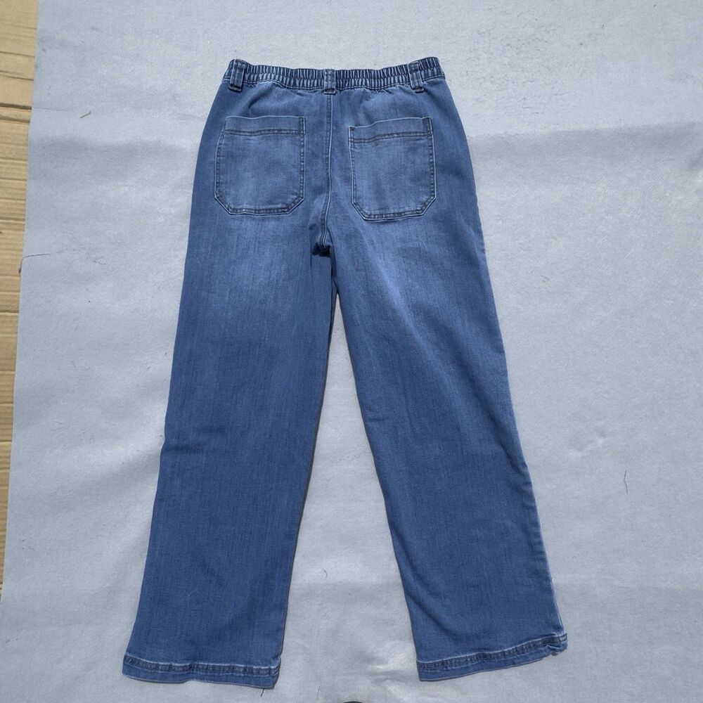 GOGO JEANS Women's 15/32 Light Denim High Rise Wide Leg Jeans - Picture 5 of 9